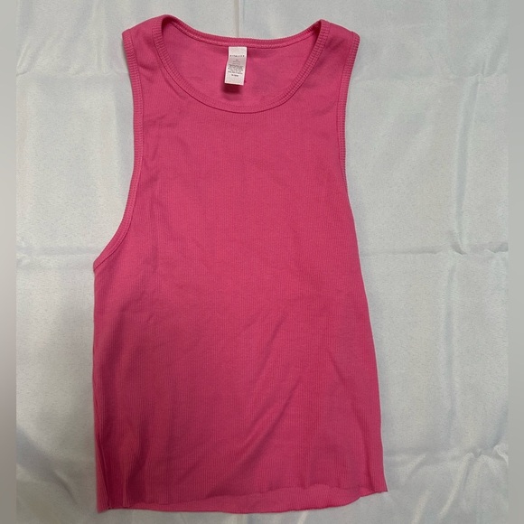 Vitality Pink Ribbed Tank - Picture 1 of 2
